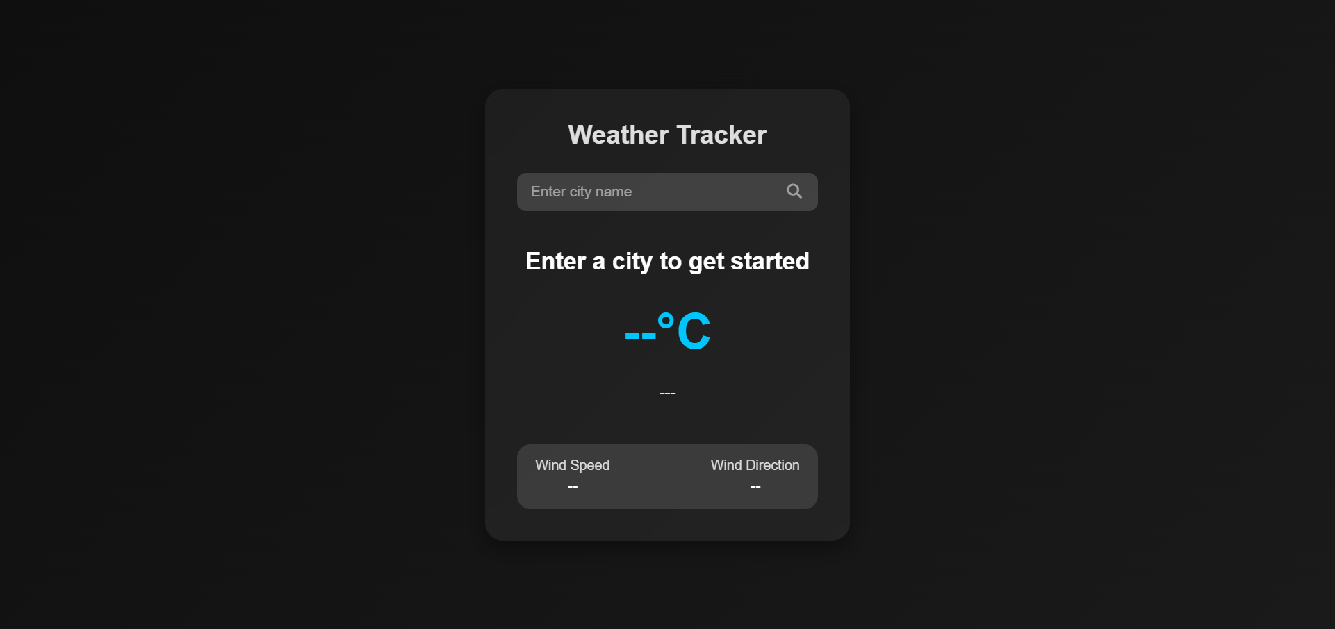 Weather Tracker